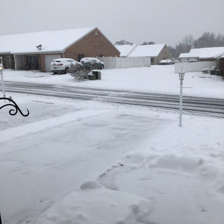 Today is the first day of Spring, but the snow is falling