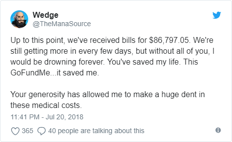 I'm extremely thankful to have health insurance - Bent Corner