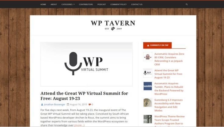 WP Tavern and Jeff Chandler part ways - Bent Corner