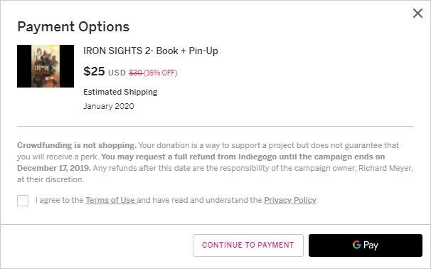 People backing a comic on Indiegogo are not customers