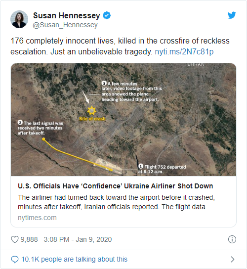 Iran finally admits it shot down a civilian airliner - Bent Corner