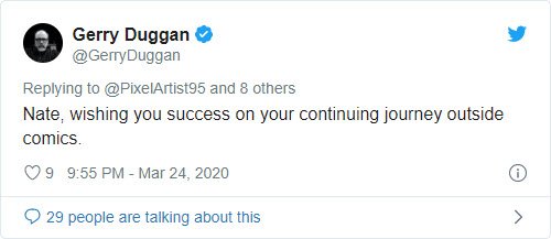 Gerry Duggan is a champion of customer service in the comics industry - Bent Corner