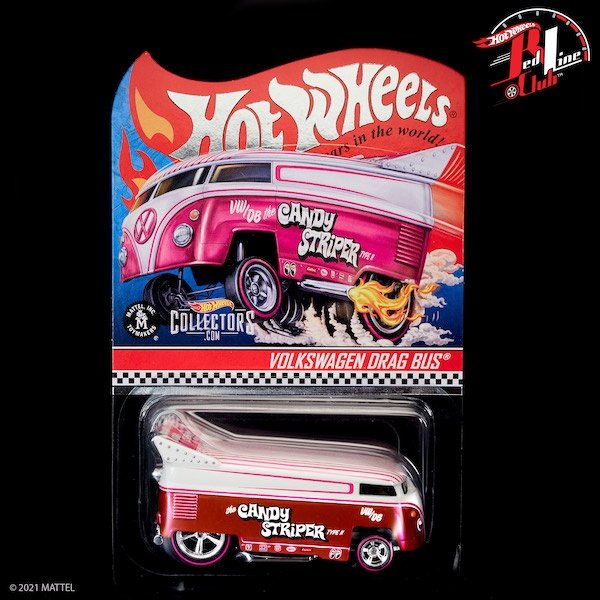 The HWC Redline Club 'Candy Striper' Volkswagen Drag Bus - Bent Corner