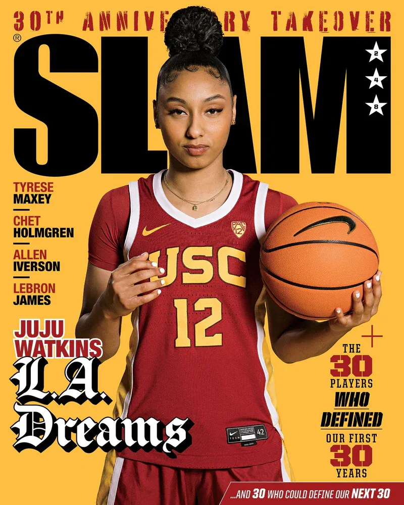 JuJu Watkins on the cover of Slam magazine